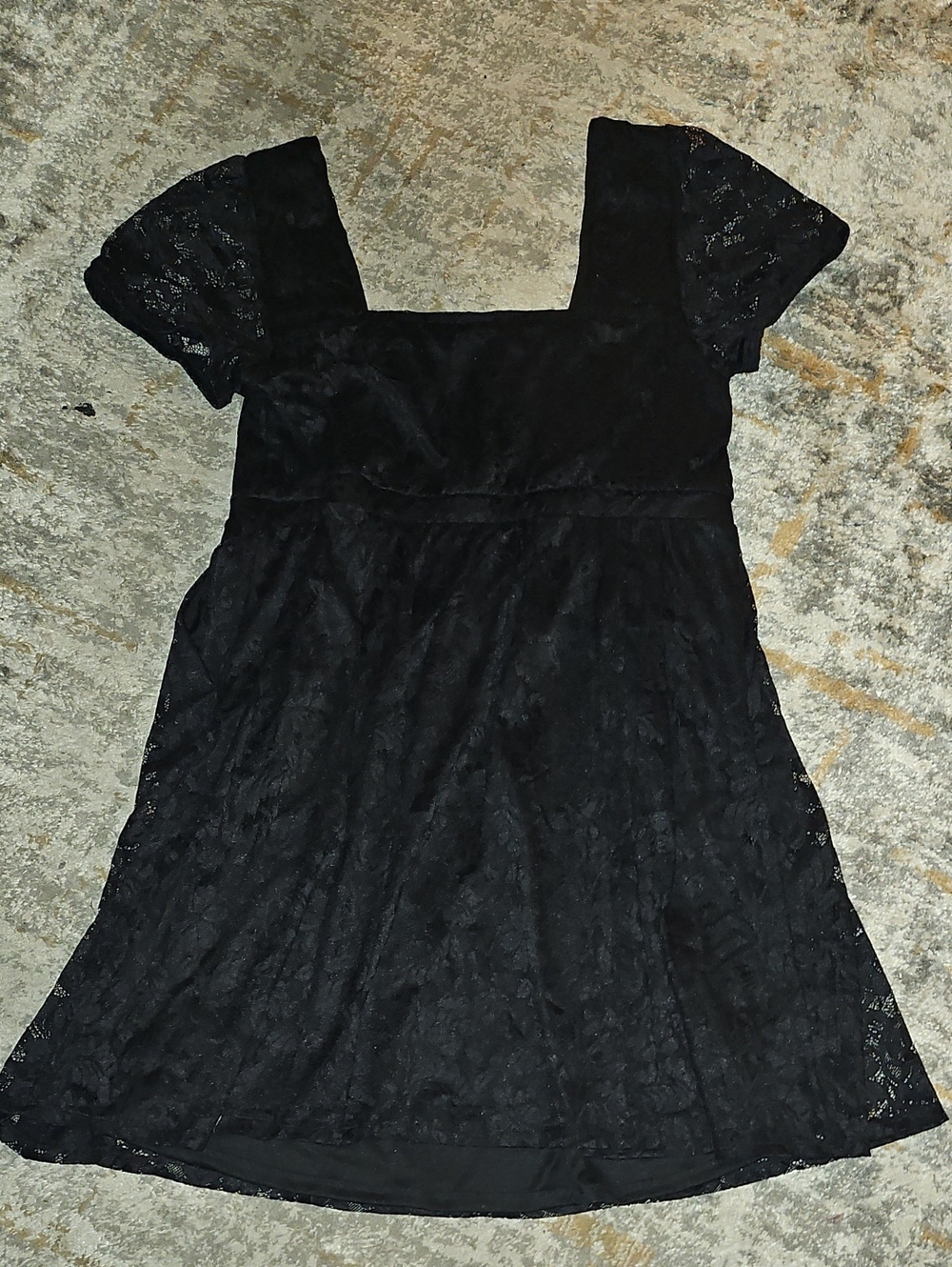 Torrid The Knee Lace Puff Sleeve Black Dress Size 1X - Picture 11 of 13
